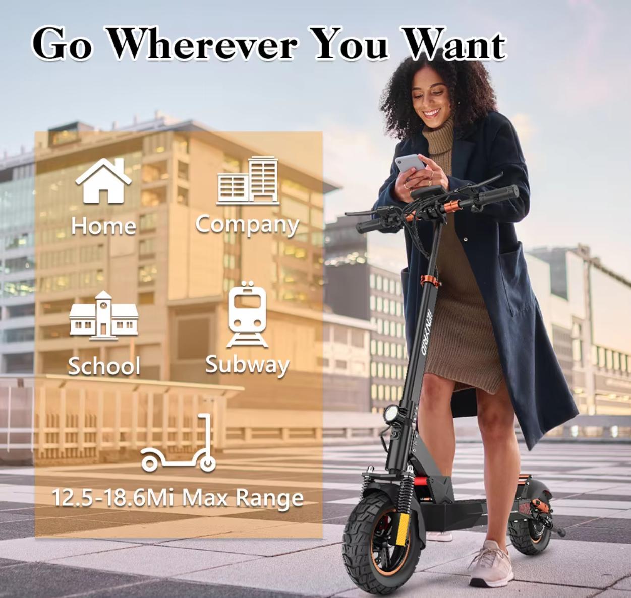 IE Kugou M4 Pro S With Seat High Speed Electric City Scooter